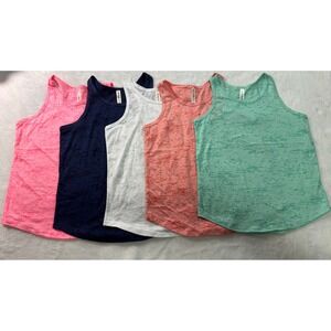 Ever Hottie Kids Girls Burnout Tank Top Bundle 5 Pack Multicolor WBNTT1000 Large